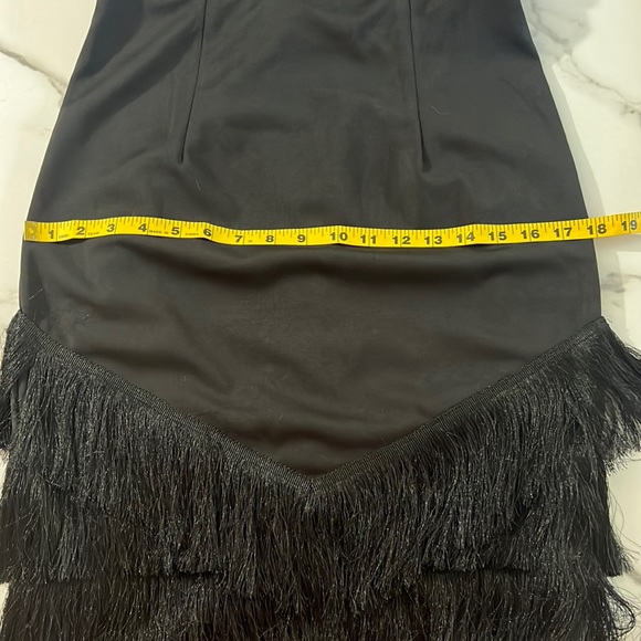 NWT - L’Atiste black fringe and studded party dress - Picture 14 of 16